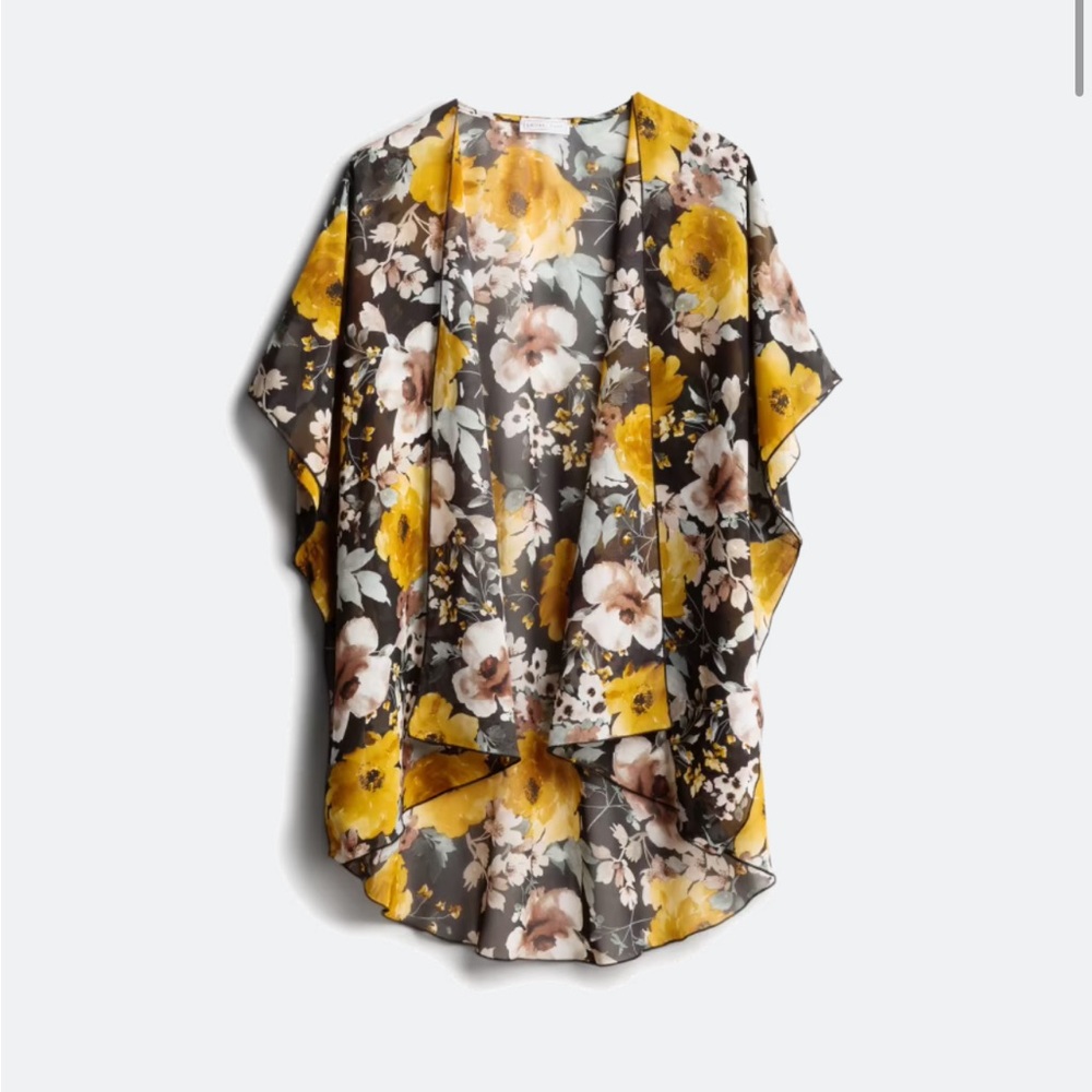 Emory Park Yellow Batwing Sleeve Blouse